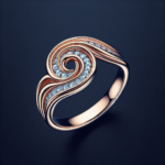 Élégance Ondulante : La Bague Wave, Symbole de Fluidité et de Style