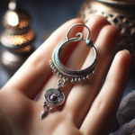 Éclat Ethnique : Mini Créole en Argent avec Pendentif Unique