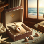 Éclat Marine : La Boucle d’Oreille Cauri, Symbole de l’Élégance Naturelle