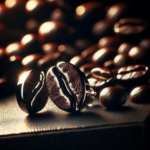 Élégance Torréfiée : Boucles d’Oreilles pour Hommes en Graine de Café
