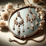 Élégance en Miroir : Boucles d’Oreilles à Double Chaîne