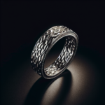 Élégance Authentique : La Bague Martelée, entre Éclat et Texture