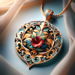 Élégance Créole : Pendentif Miniature au Cœur de la Tradition