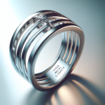 Élégance Métallique : Bague Ajustable en Acier Inoxydable pour Femme