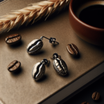 Élégance Moderne : Boucles d’Oreilles Homme en Grain de Café
