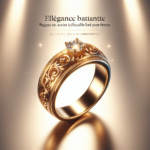 Élégance Brillante : Bague en Acier Inoxydable Doré pour Femme