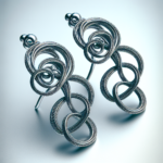 Élégance Entrelacée : La Double Boucle d&rsquo;Oreille à Chaîne