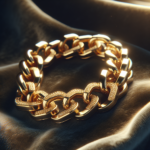 Élégance dorée : Le bracelet de grosse maille qui sublime votre poignet