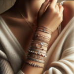 Élégance en Superposition : La Tendresse des Bracelets Multirangs