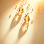 Éclat ensoleillé : Boucles d&rsquo;oreilles en Citrine