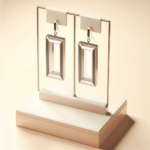 Élégance géométrique : Les boucles d&rsquo;oreilles rectangulaires au cœur de la tendance