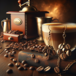 Élégance Caféinée : Boucles d&rsquo;Oreilles en Grain de Café