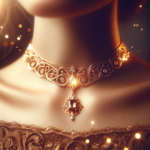 Élégance Éblouissante : Collier Ras de Cou Or avec Pendentif