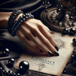 Élégance Sombre : Le Bracelet en Perles Noires pour Femme