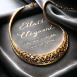 Éclat Élégant : Collier Doré en Acier Inoxydable pour un Style Raffiné