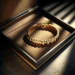 Élégance intemporelle : Bracelet en acier inoxydable doré pour femme