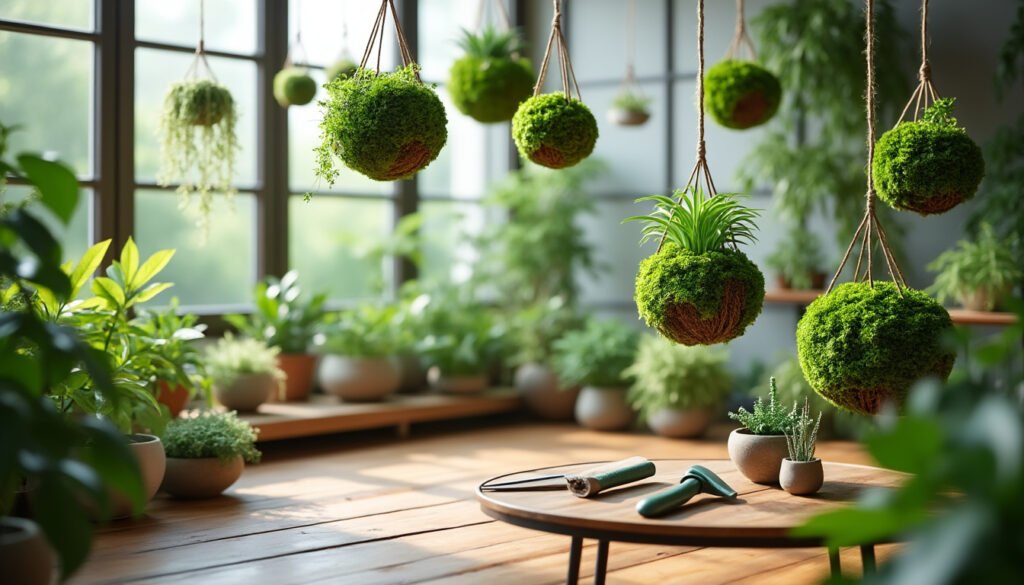 découvrez l'art de créer des kokedamas et transformez votre intérieur en un havre de verdure. apprenez les techniques de fabrication de ces jardins suspendus uniques pour apporter une touche naturelle à votre décoration.
