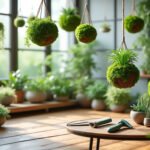 Initiez-vous à la création de kokedamas : transformez votre intérieur avec des jardins suspendus
