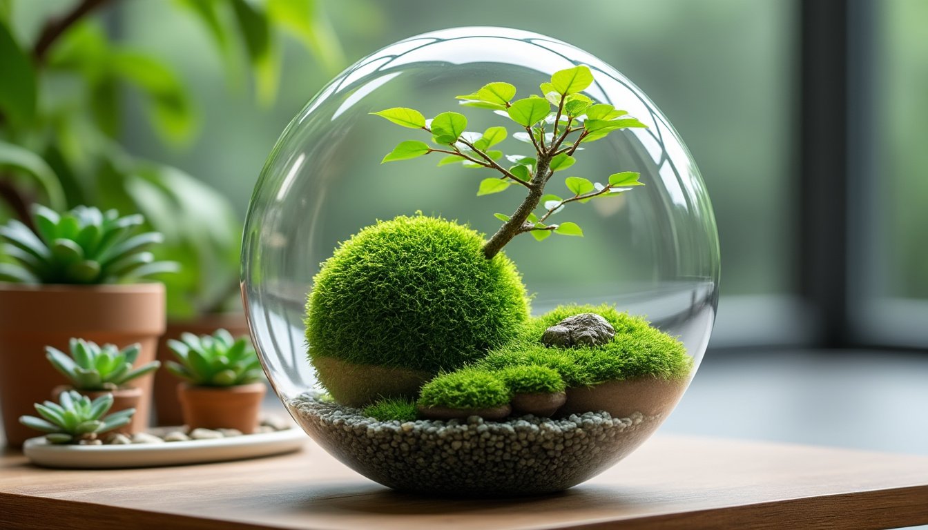 découvrez l'art du kokedama et apprenez à créer vos propres jardins suspendus. transformez votre intérieur en un havre de verdure avec des plantes élégantes et originales. initiez-vous à cette technique japonaise unique et apportez une touche nature à votre décoration.