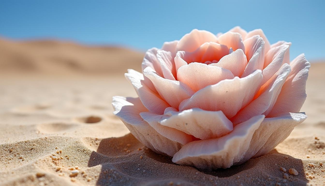 découvrez la rose des sables, ce trésor minéral fascinant du désert, qui éveille la curiosité par ses formes uniques et sa beauté naturelle. explorez son origine, ses caractéristiques et son importance culturelle dans le monde des minéraux.