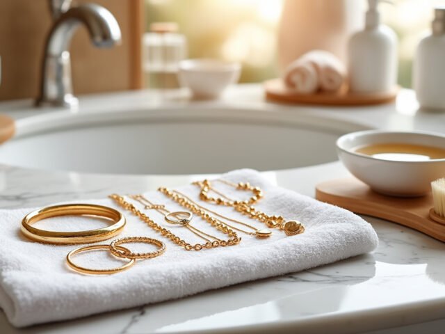 Nettoyer ses bijoux en acier doré sans les abîmer