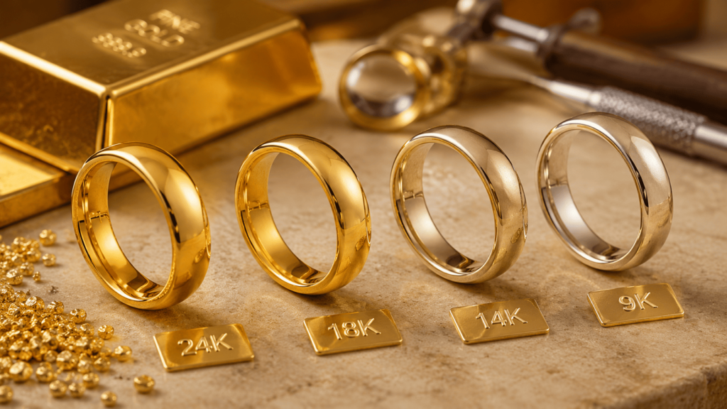 Rings en or et métaux précieux